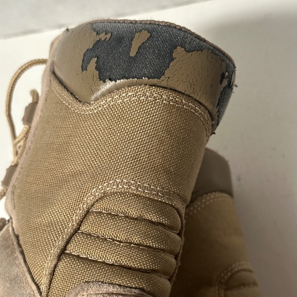 Military Mens Tan Brown Outdoors Work Boots - Picture 12 of 16